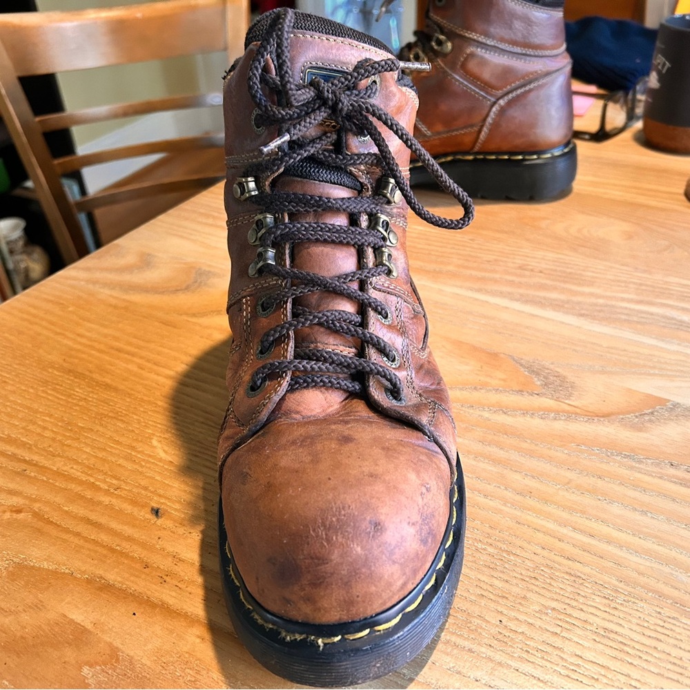 Dr. Martens Brown Leather Men's Boots - Picture 8 of 12